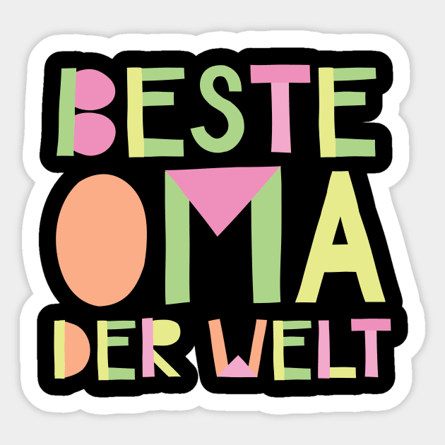 Beste Oma der Welt Sticker by BetterManufaktur